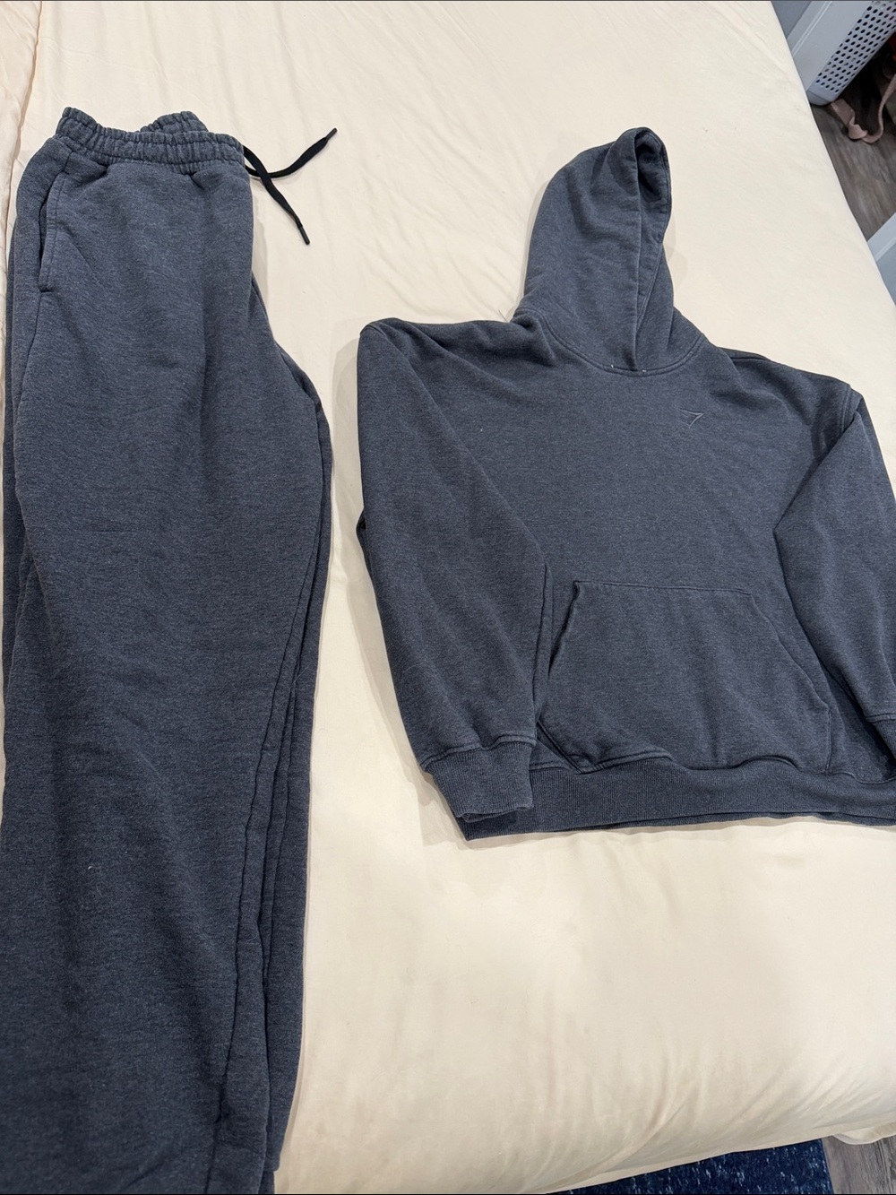 Gymshark Charcoal Gray Hoodie & Jogger Set